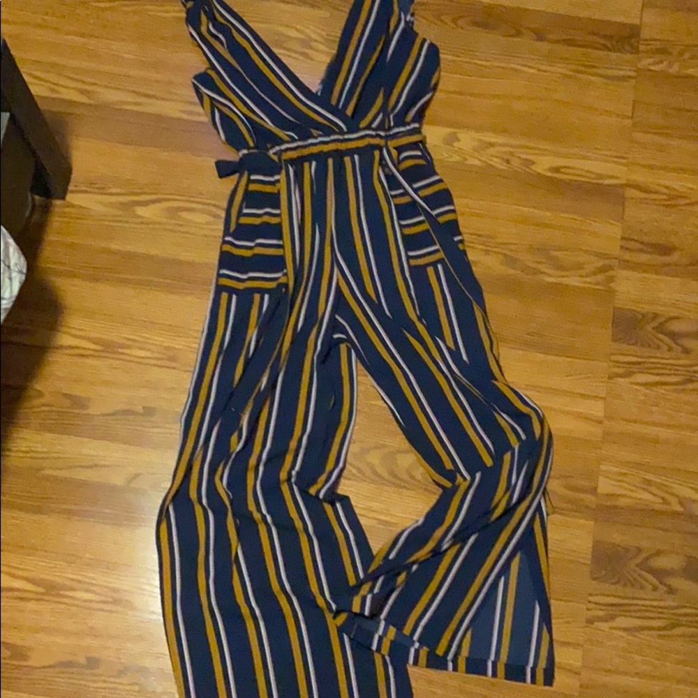 Striped jumpsuit